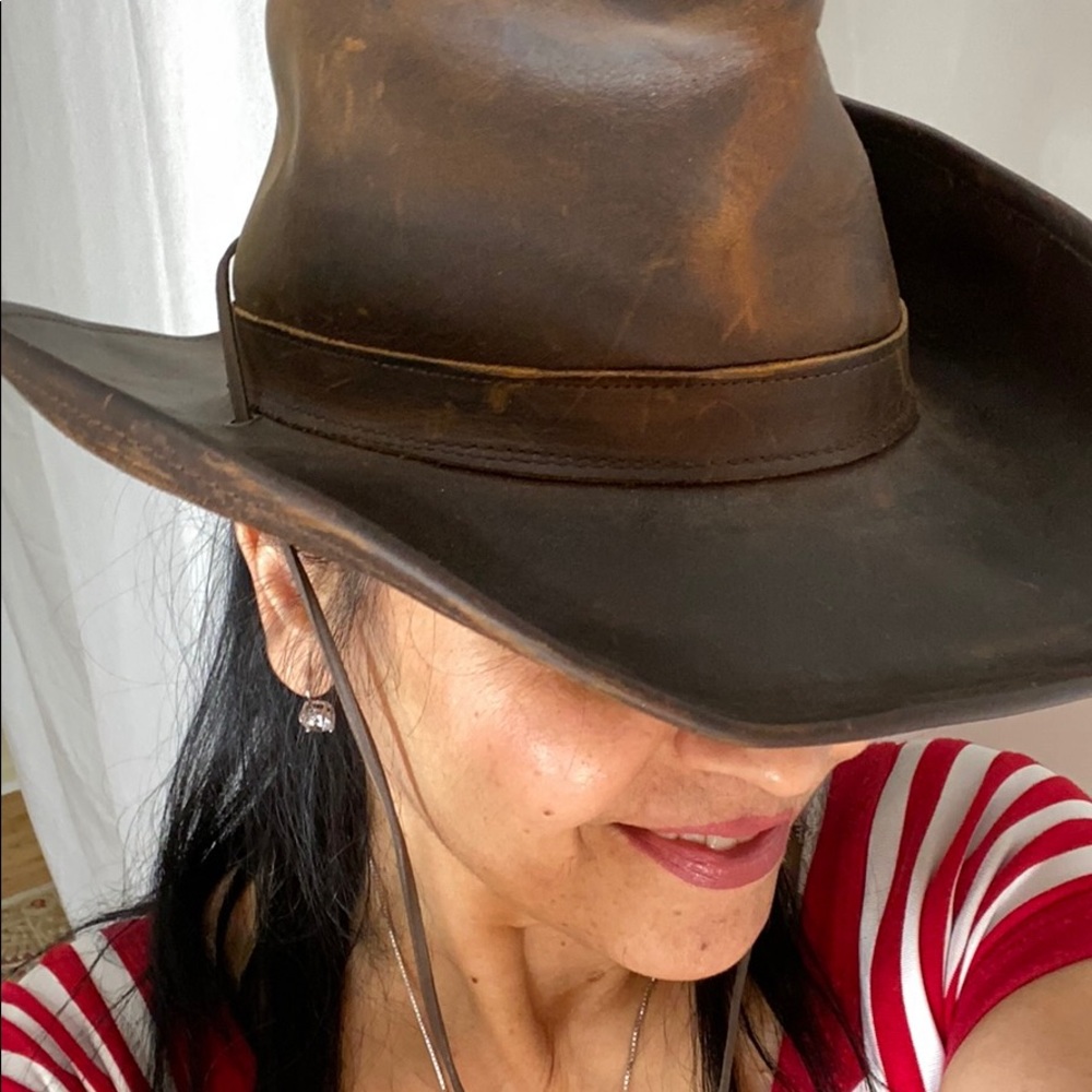 Outback Western Style Leather Cowboy hat - Picture 12 of 12